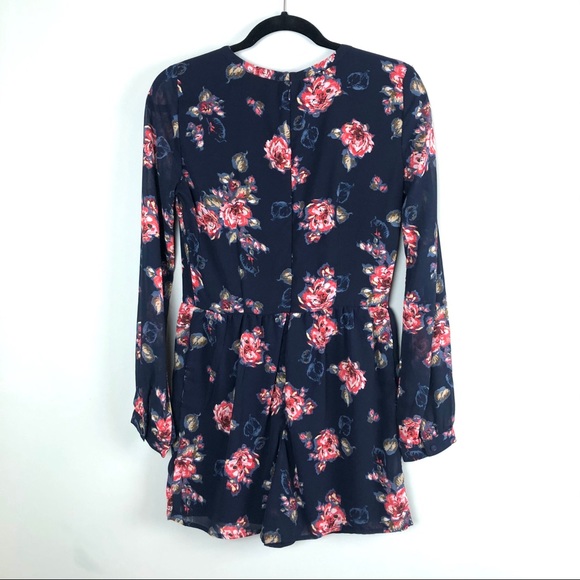 Abercrombie & Fitch Long Sleeve Floral Romper - Picture 7 of 8